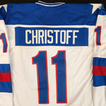 PRE-ORDER: Autographed USA White Olympic-Style Jersey w/ 1980 Gold! Inscription (Select Player From List)