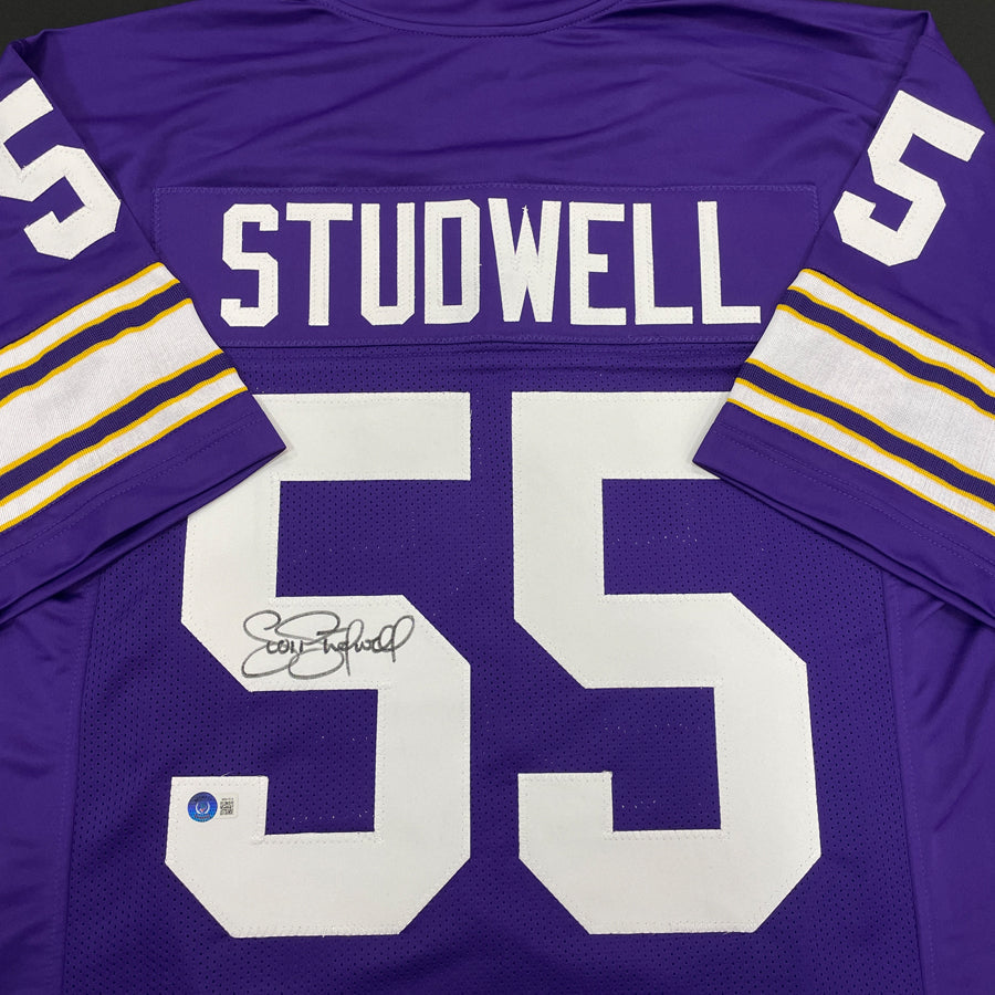 Scott Studwell Autographed Purple Pro-Style Jersey Autographs FanHQ   
