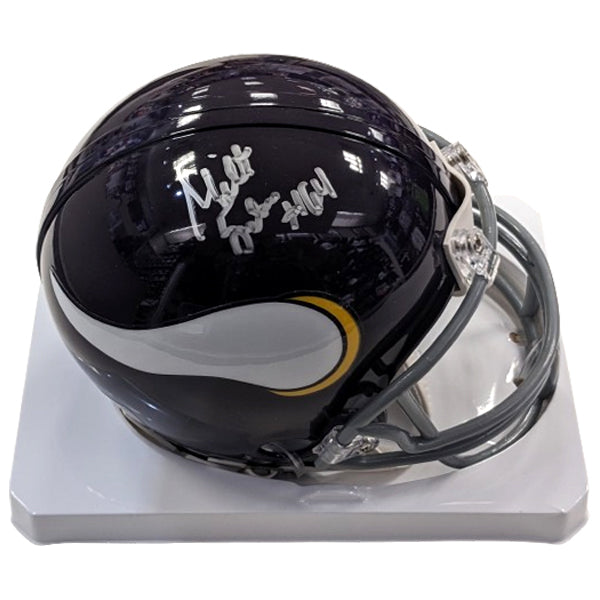 Milt Sunde Autographed Minnesota Vikings Throwback VSR4 Mini Helmet Autographs FanHQ   