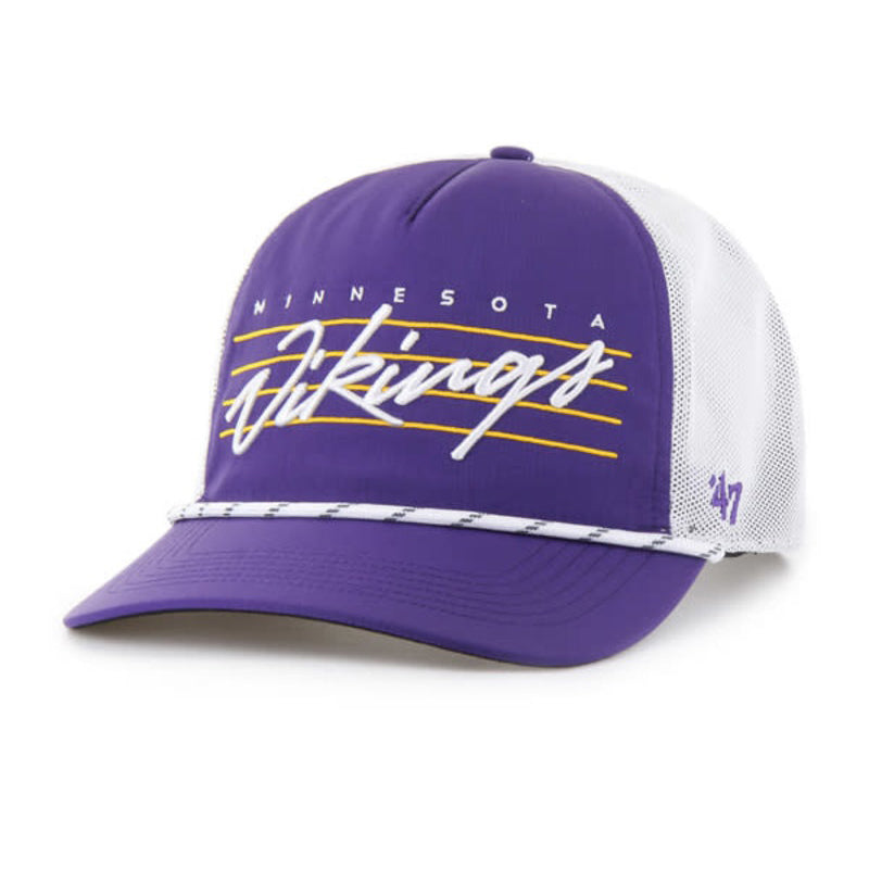 Minnesota Vikings '47 Brand Purple Downburst Hitch Rope Adjustable Hat Hats 47 Brand