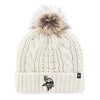 Minnesota Vikings '47 Brand Women's White Meeko Cuff Knit w/ Pom Hats 47 Brand