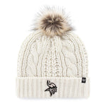 Minnesota Vikings '47 Brand Women's White Meeko Cuff Knit w/ Pom Hats 47 Brand