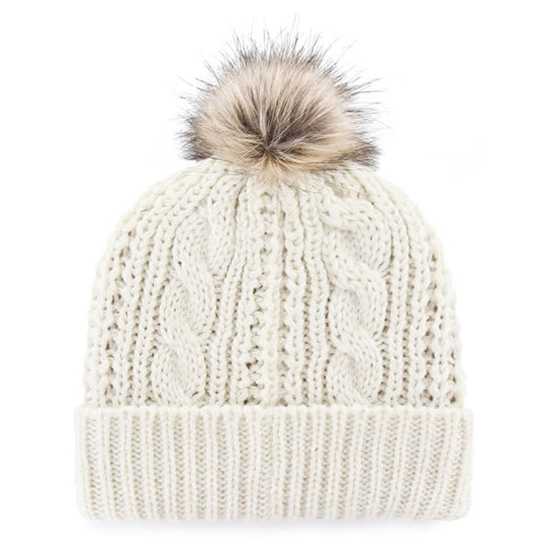Minnesota Vikings '47 Brand Women's White Meeko Cuff Knit w/ Pom Hats 47 Brand