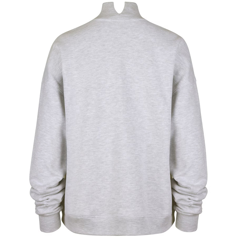 Minnesota Vikings Women's '47 Brand Gray Vantage Mock Neck Crewneck Pullover Sweatshirt Womens 47 Brand