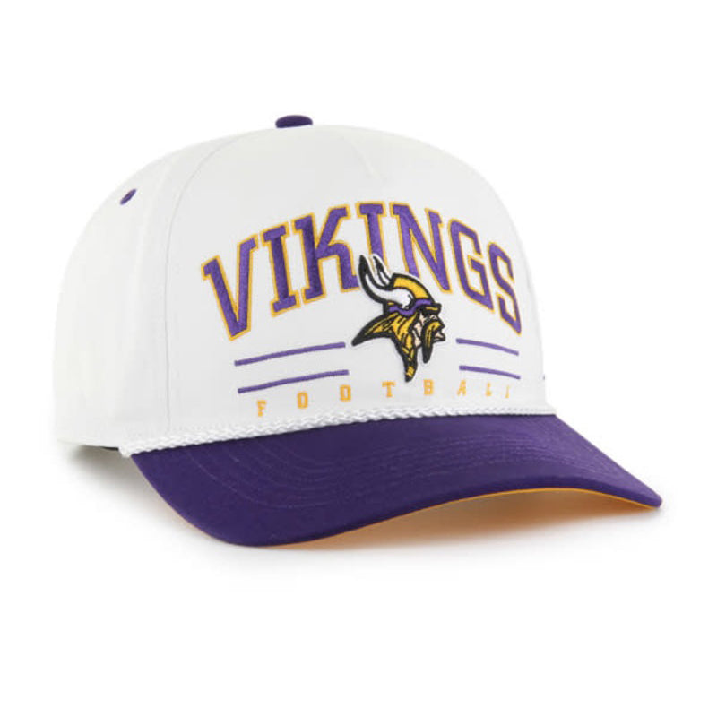 Minnesota Vikings '47 Brand White Hitch Rope Adjustable Hat Hats 47 Brand