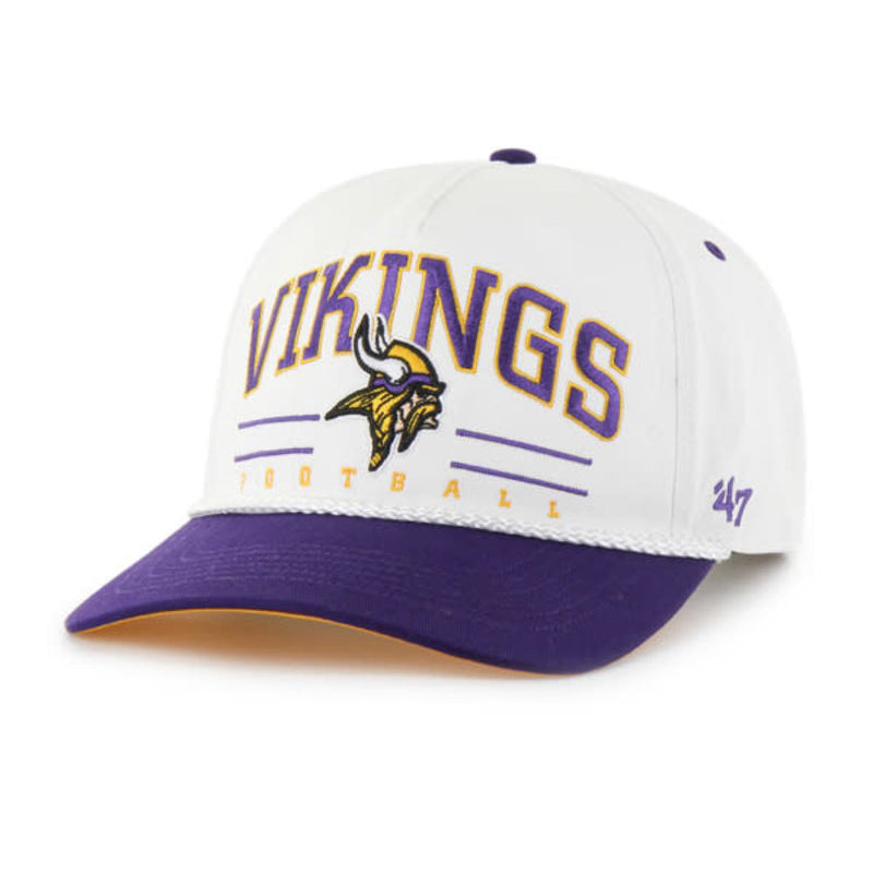 Minnesota Vikings '47 Brand White Hitch Rope Adjustable Hat Hats 47 Brand