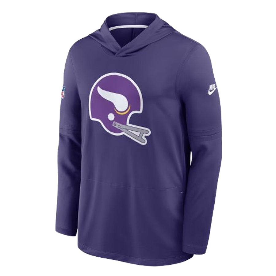 AVAILABLE IN-STORE ONLY! Minnesota Vikings Nike Purple Place Kick Logo Light Weight Hoodie Sweatshirts Nike