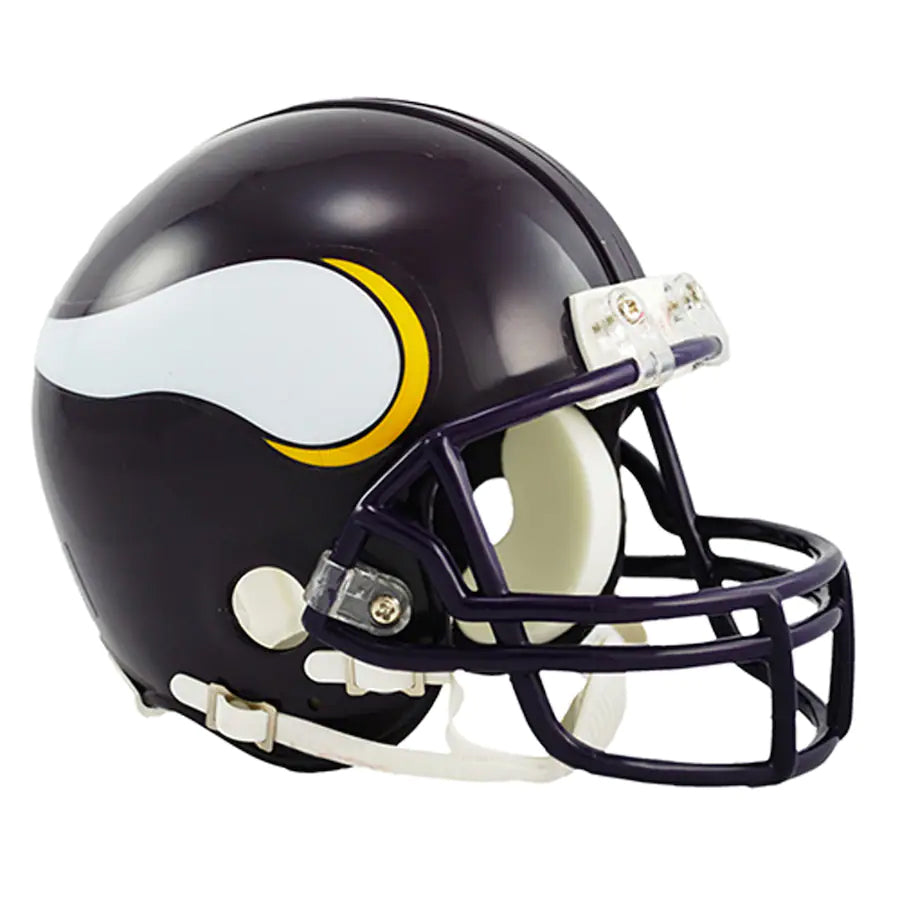Minnesota Vikings Unsigned 1985-01 Throwback Riddell VSR4 Mini Helmet Collectibles Riddell   