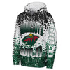 Minnesota Wild Youth Frozen Frenzy Performance Hoodie Kids Fan HQ