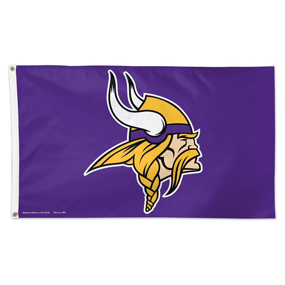 Minnesota Vikings Deluxe 3' x 5' Flag Collectibles Wincraft   