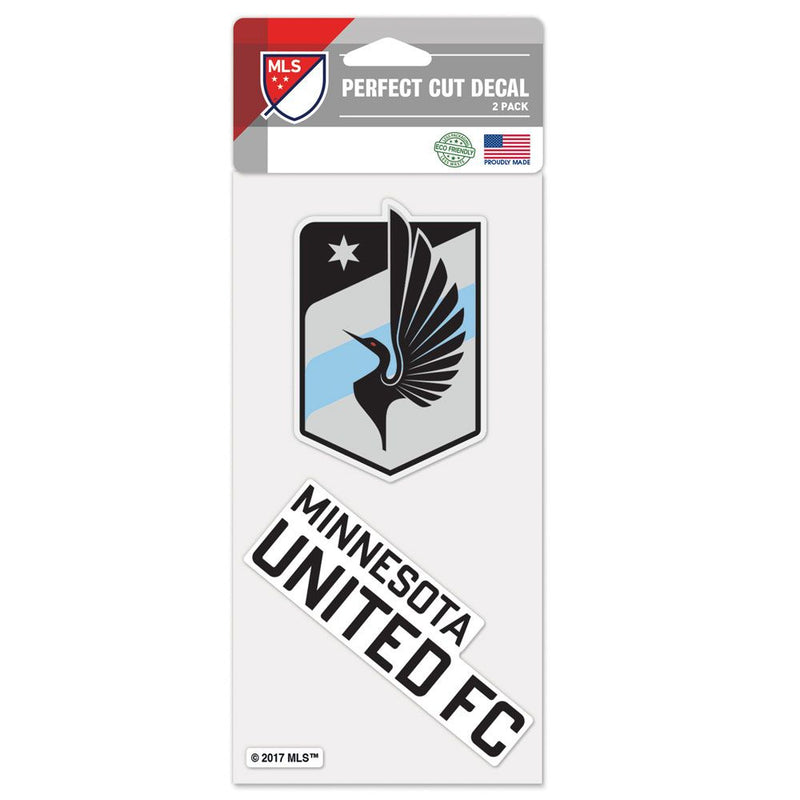Minnesota United FC 2-pack 4" x 4" Perfect Cut Color Decals