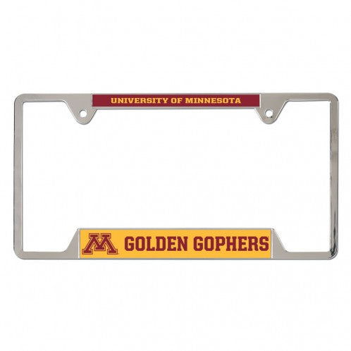 Minnesota Golden Gophers Metal License Plate Frame Collectibles Wincraft   