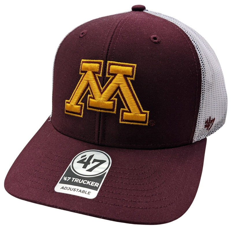 Minnesota Golden Gophers Maroon/White '47 Trucker Snapback Hat Hats 47 Brand   