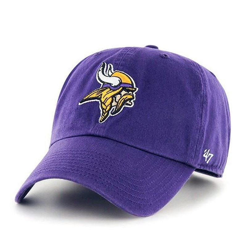 Minnesota Vikings Youth '47 Clean Up Purple Logo Hat Hats 47 Brand   