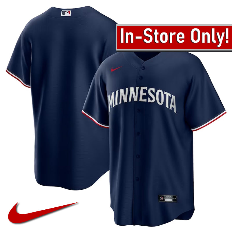 AVAILABLE IN-STORE ONLY! Minnesota Twins Nike Navy 2023 Alternate Replica Jersey