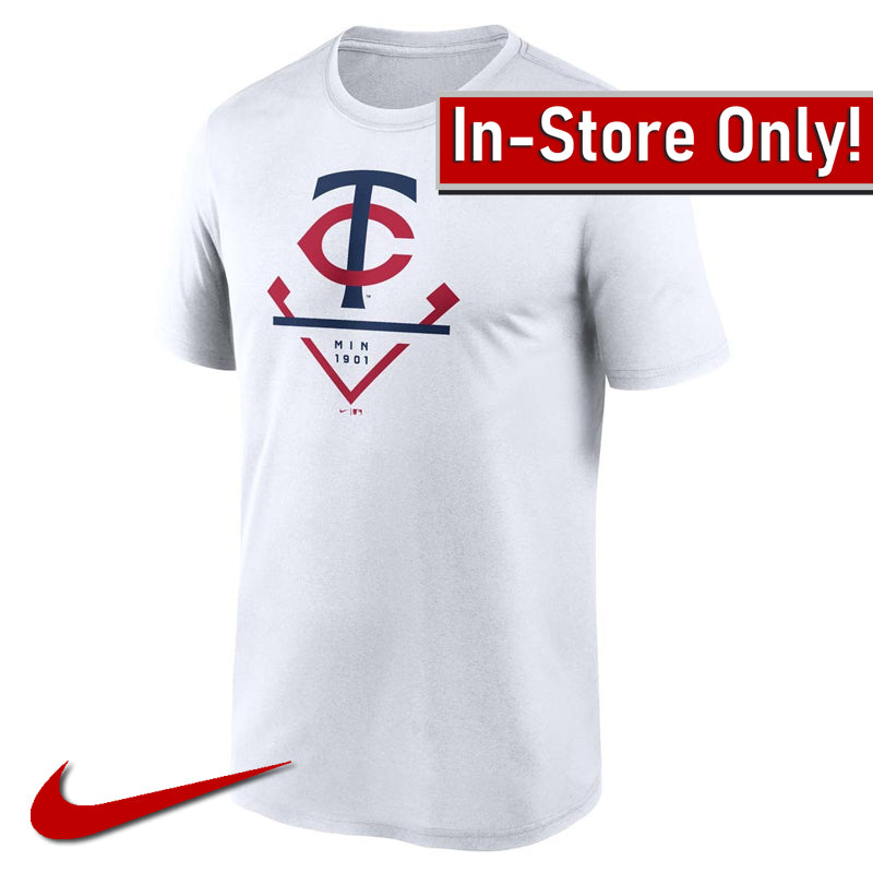 AVAILABLE IN-STORE ONLY! Minnesota Twins Nike White Icon Legend Performance Tee
