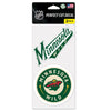 Minnesota Wild 2-pack 4" x 4" Perfect Cut Color Decals