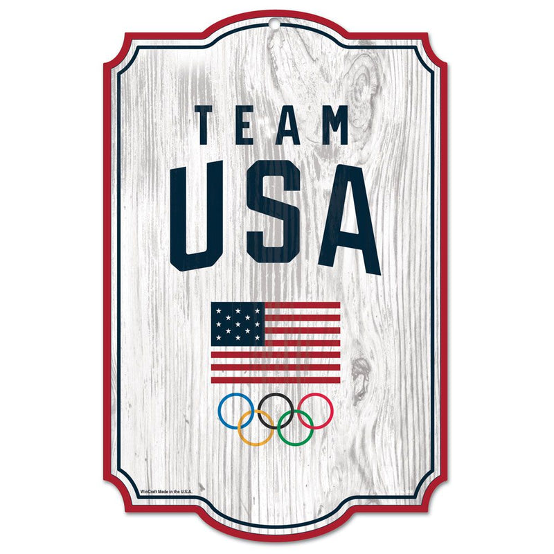 Team USA 11" x 17" Wood Sign