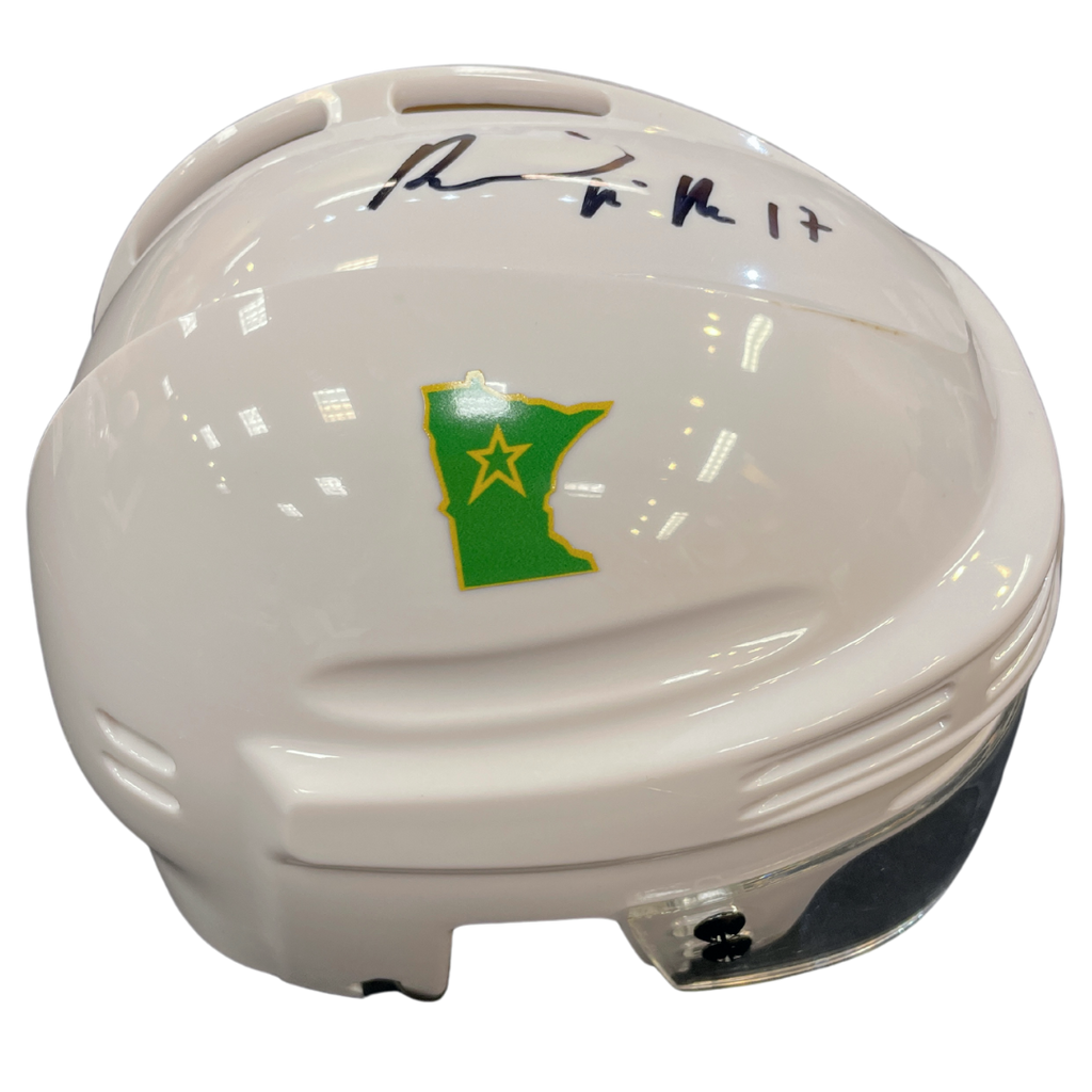 Basil McRae Autographed SotaStick Art North State Mini Helmet Autographs Fan HQ   