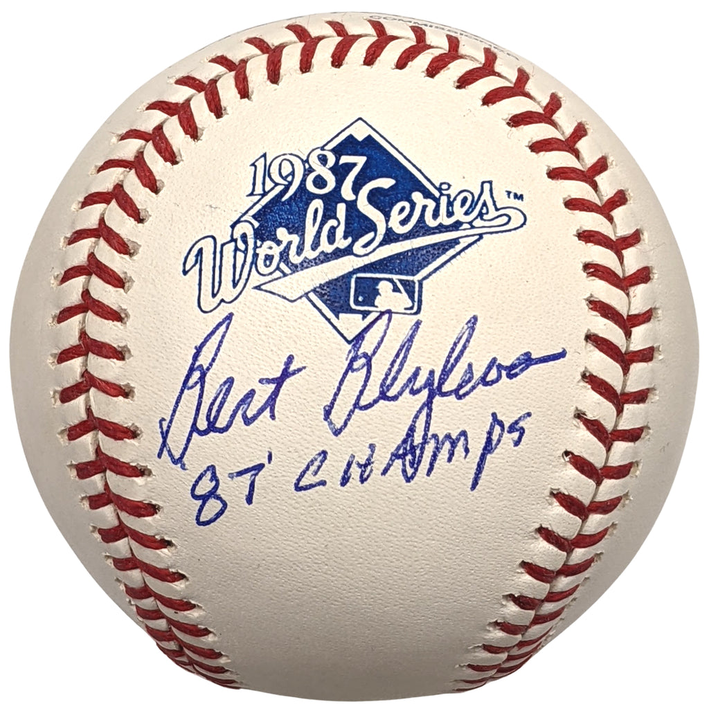 Bert Blyleven Signed and Inscribed 1987 World Series Baseball – Fan HQ