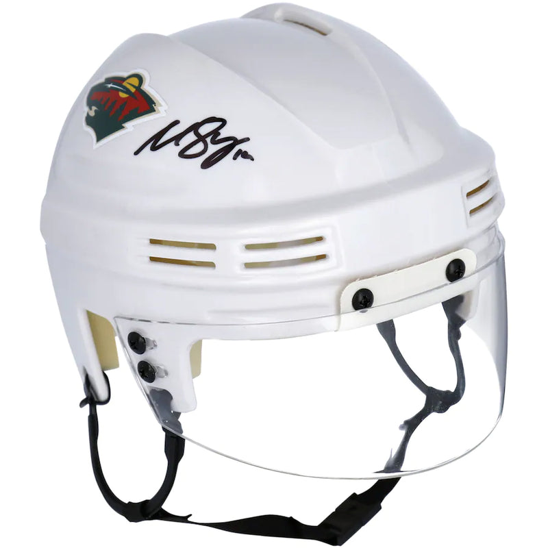 Matt Boldy Autographed Minnesota Wild Mini Helmet