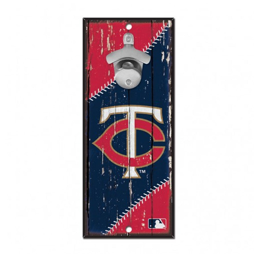 Minnesota Twins Bottle Opener Sign 5"x11" Collectibles Wincraft   
