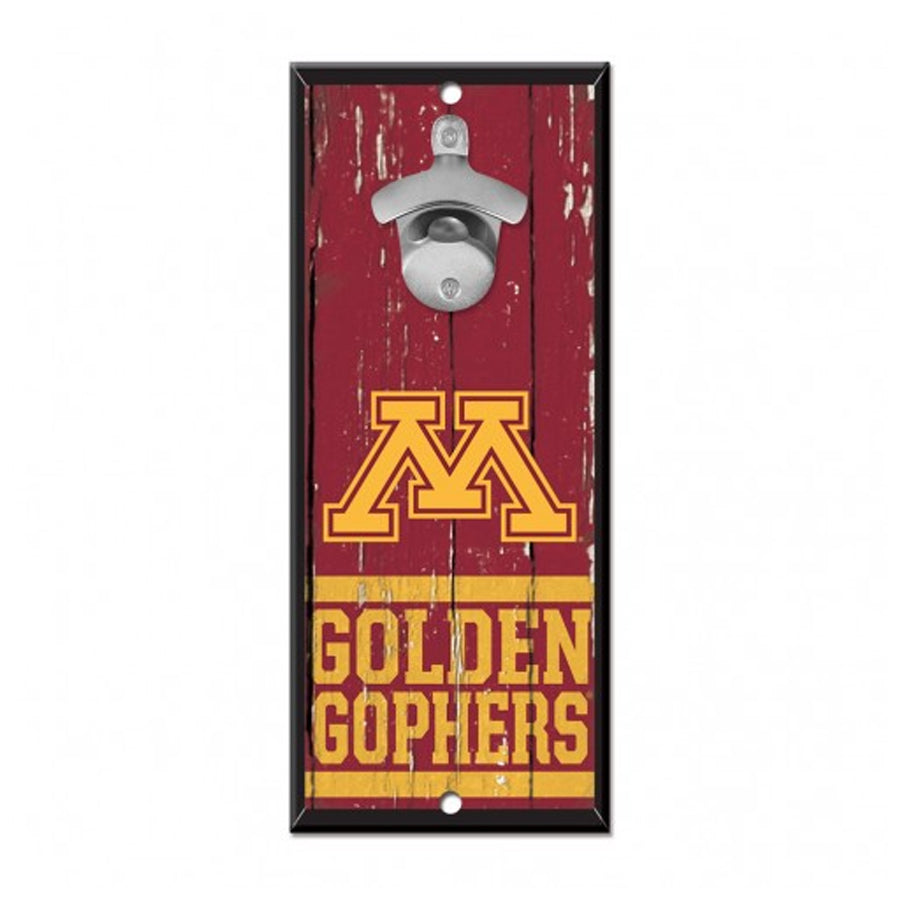 Minnesota Golden Gophers Bottle Opener Sign 5"x11" Collectibles Wincraft   