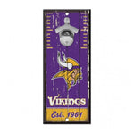 Minnesota Vikings Bottle Opener Sign 5"x11"