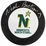 Neal Broten Autographed Minnesota North Stars Puck Autographs FanHQ   