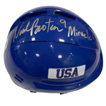 Neal Broten Autographed Royal Blue Mini Helmet "Miracle!" (#9/9)