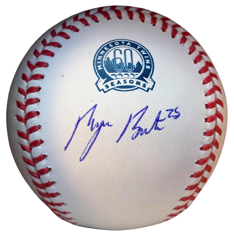 Byron Buxton Autographed Rawlings 60th Anniversary Baseball Minnesota Twins