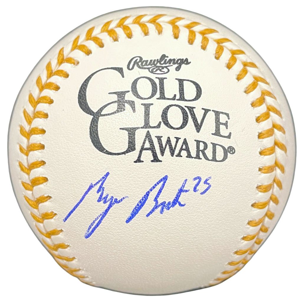 Byron Buxton Autographed Rawlings Gold Glove Baseball Minnesota Twins Autographs Fan HQ   