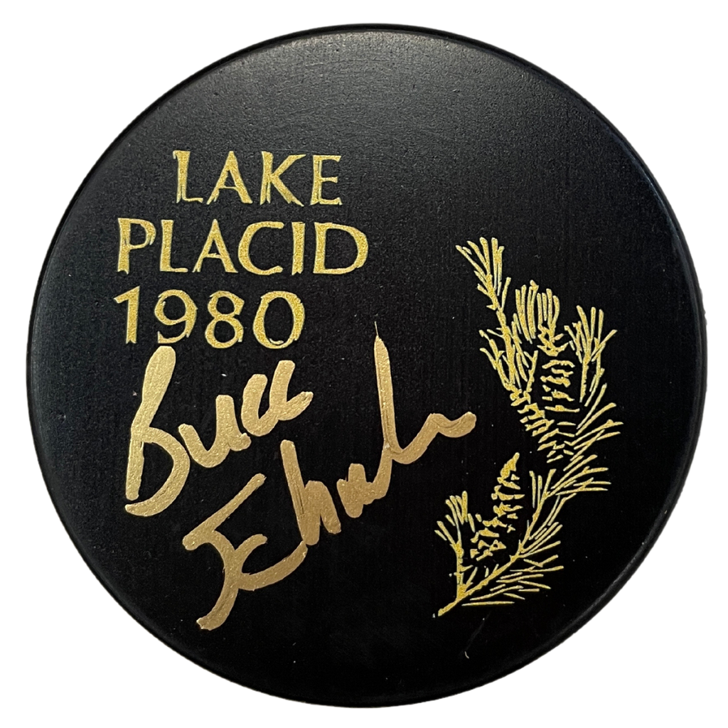 Buzz Schneider Autographed Fan HQ Exclusive 1980 Gold Edition Puck Autographs Fan HQ   