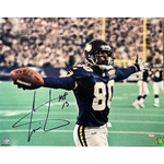 Cris Carter Autographed 16x20 Photo w/ HOF Inscription Autographs Fan HQ   