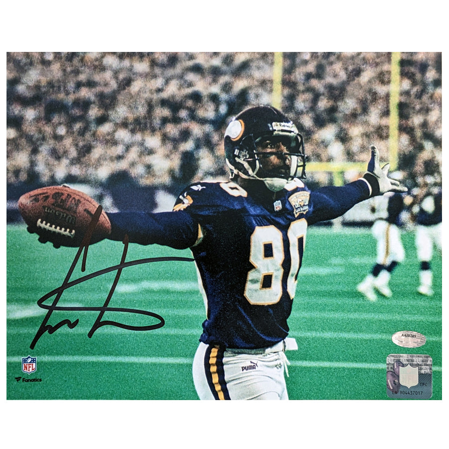 Cris Carter Autographed Minnesota Vikings 8x10 Photo Autographs Fan HQ   