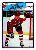 PRE-ORDER Dave Christian Autographed Hockey Card (Various To Choose From) Autographs FanHQ 1988-89 O-Pee-Chee  