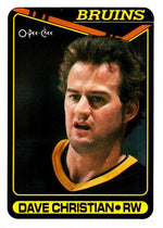 PRE-ORDER Dave Christian Autographed Hockey Card (Various To Choose From) Autographs FanHQ 1990-91 O-Pee-Chee  