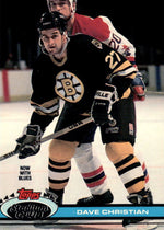 PRE-ORDER Dave Christian Autographed Hockey Card (Various To Choose From) Autographs FanHQ 1991-92 Stadium Club  