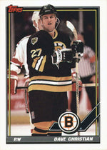 PRE-ORDER Dave Christian Autographed Hockey Card (Various To Choose From) Autographs FanHQ 1991-92 Topps  