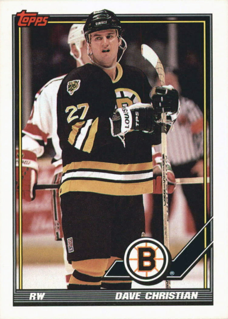 PRE-ORDER Dave Christian Autographed Hockey Card (Various To Choose From) Autographs FanHQ 1991-92 Topps  
