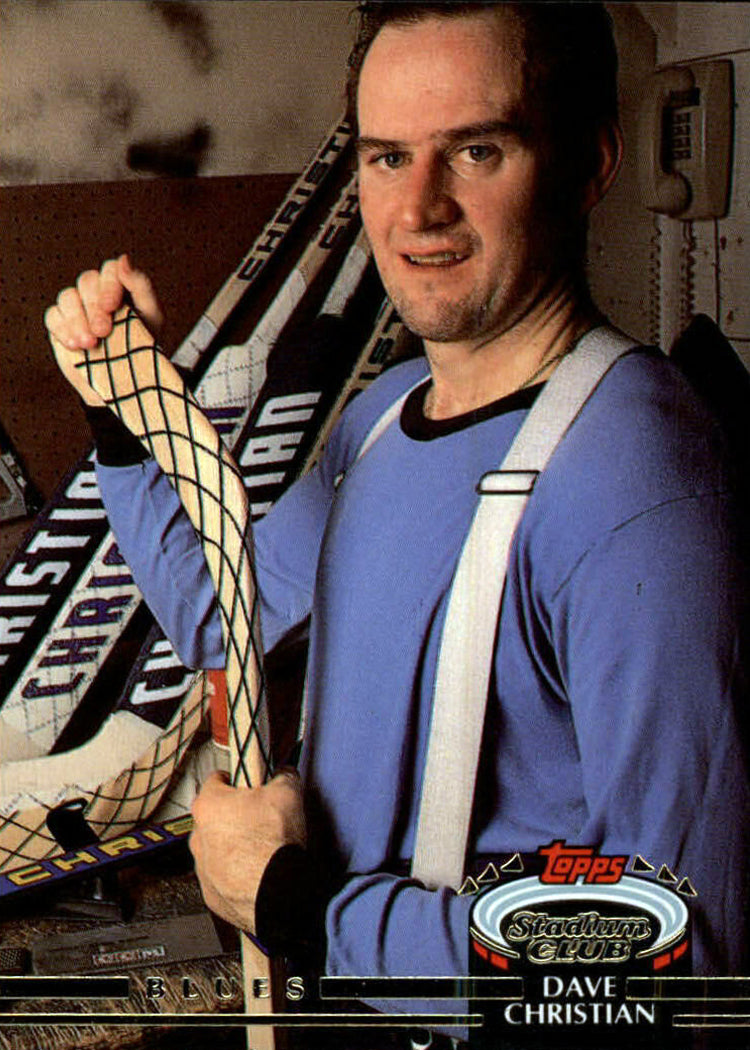 PRE-ORDER Dave Christian Autographed Hockey Card (Various To Choose From) Autographs FanHQ 1992-93 Stadium Club  