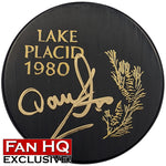 Dave Christian Autographed Fan HQ Exclusive 1980 Lake Placid Puck