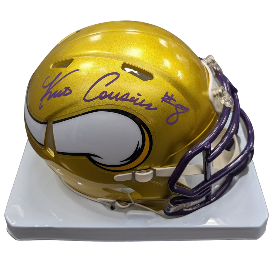 Kirk Cousins Autographed Minnesota Vikings Eclipse Mini Helmet Signed Auto