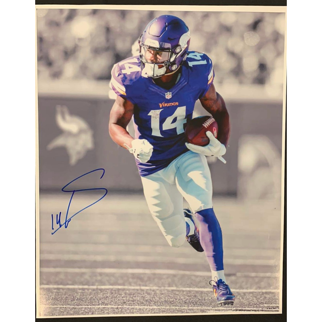 Stefon Diggs Pre Printed Signature Signed Mounted Photo Display #11 Printed  Autograph Picture