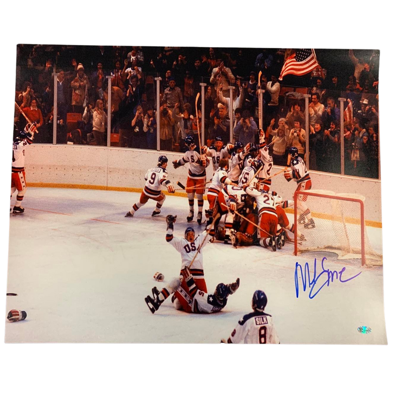 Mike Eruzione Autographed Miracle On Ice 16x20 Photo Autographs FanHQ   