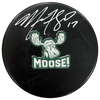 Marcus Foligno Autographed Fan HQ Exclusive SotaStick Art Moose! Puck Autographs FanHQ   