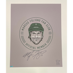 Marcus Foligno Autographed SotaStick 20x24 Fan Club Print (Numbered Edition) Autographs FanHQ   