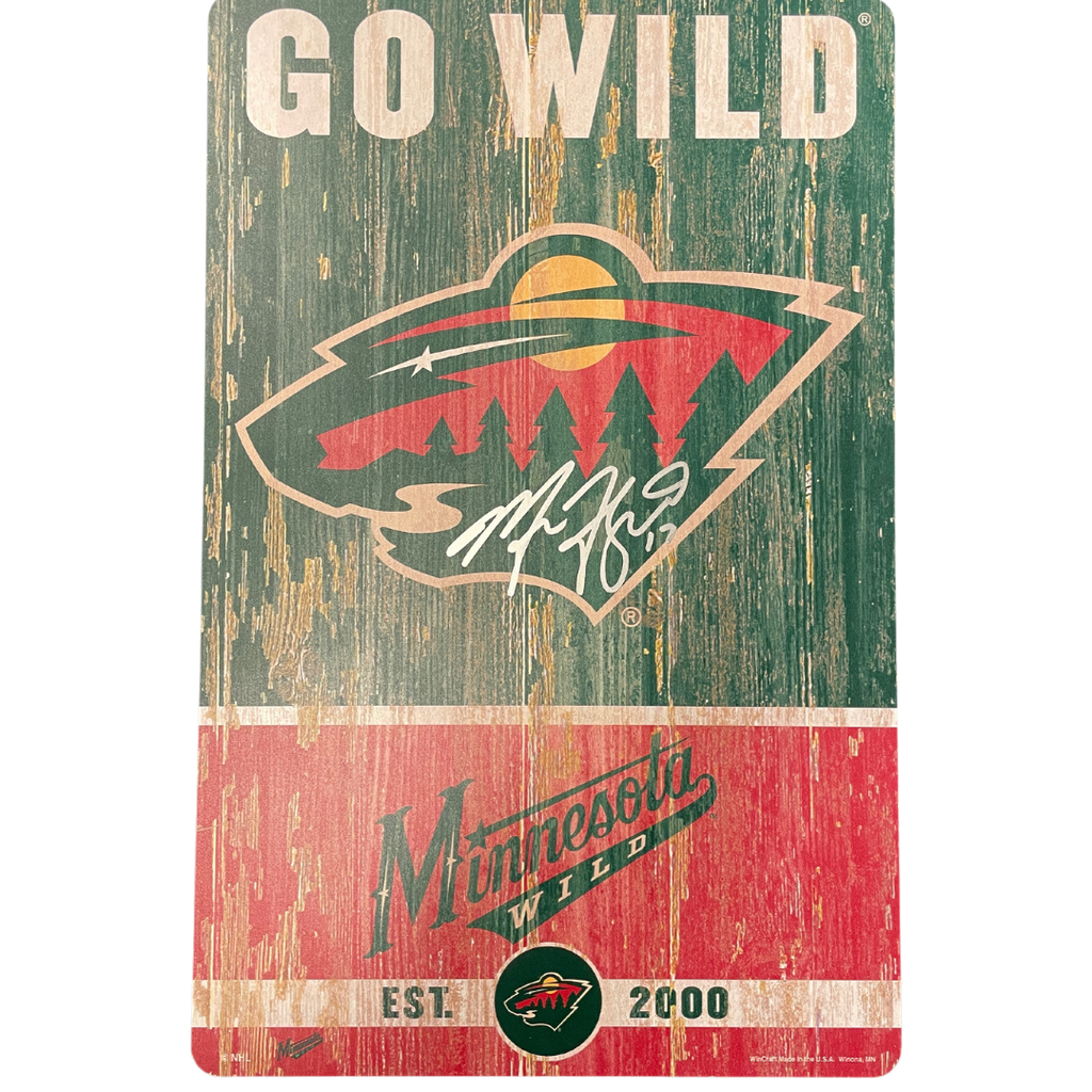 Lids Marcus Foligno Minnesota Wild Fanatics Authentic Autographed