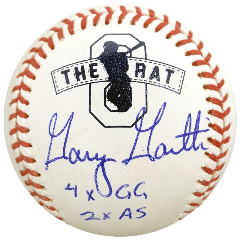 Gary Gaetti Autographed/Inscribed Fan HQ Exclusive Nickname "2x AS, 4x GG" Baseball (Standard Number)