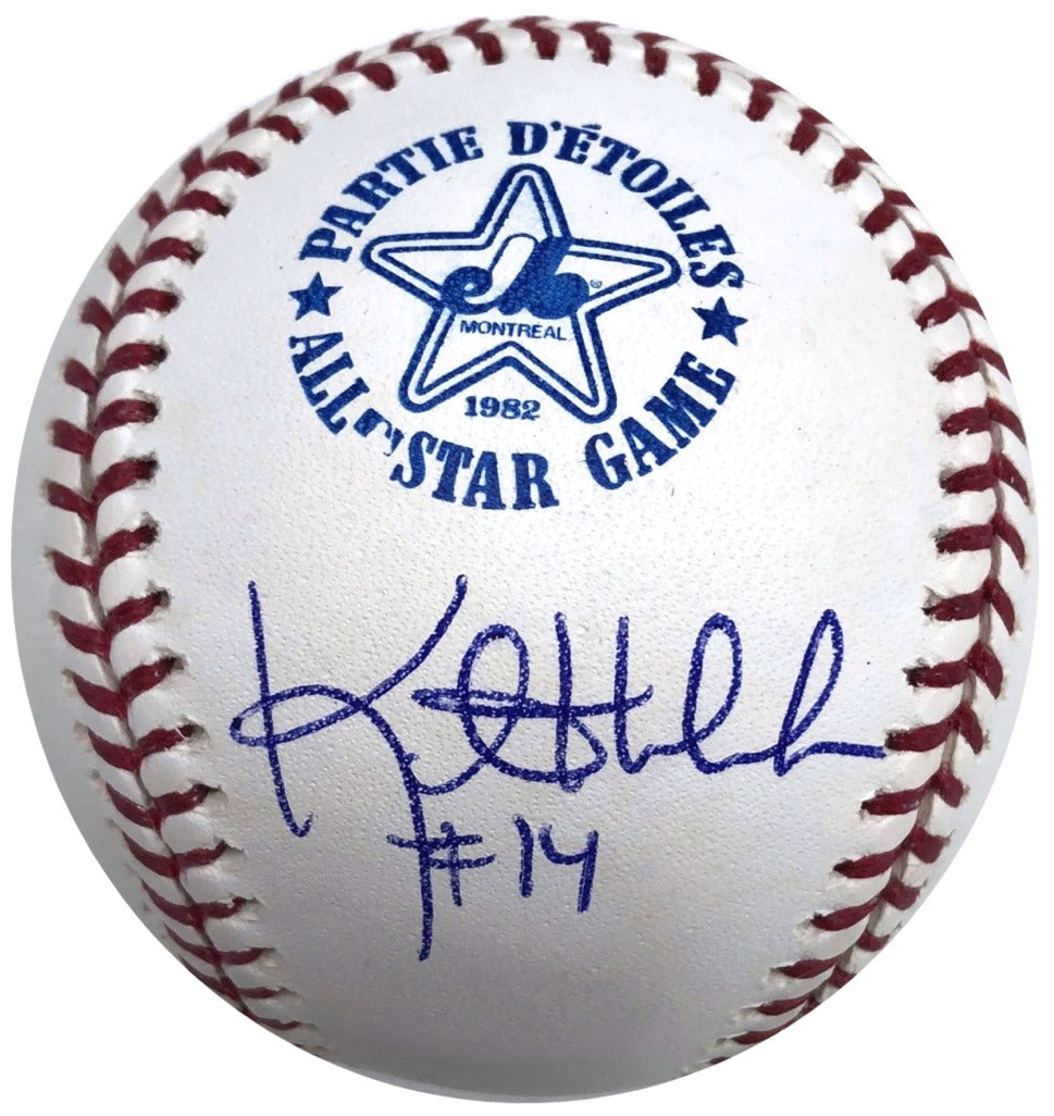 Kent Hrbek Autographed Rawlings 1982 All Star Game OMLB Baseball Minne –  Fan HQ